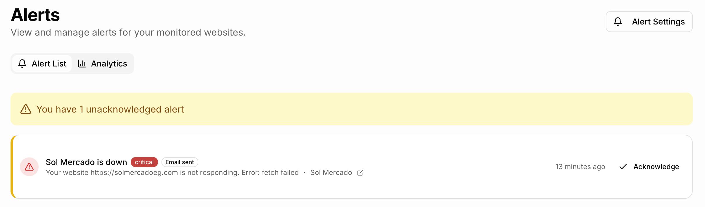 Instant Alert Notifications